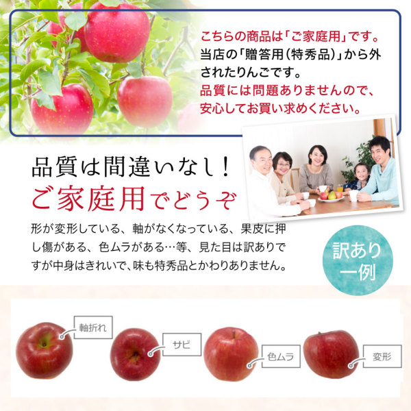 ももりんご様 お見積りページ 青森 りんご 5kg箱 サンふじ始め選べる品種 訳あり/家庭用 小玉ちゃん