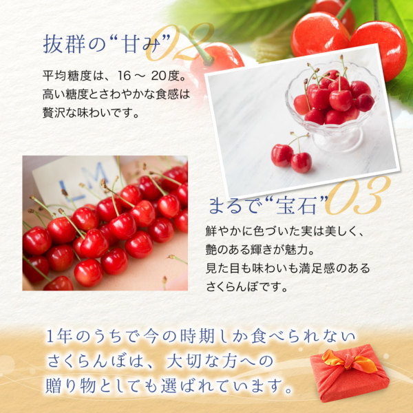 山形県産 さくらんぼ 秀品700g(佐藤錦 紅秀峰)｜産地直送